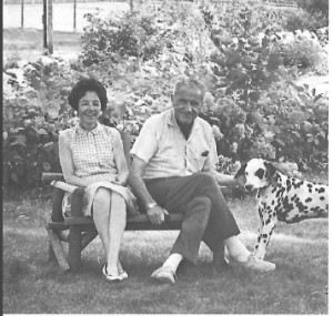 Sam and Leah Sleeper, and camp mascot Major Dooly